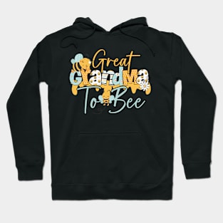 Great grandma to bee-Buzzing with Love: Newborn Bee Pun Gift Hoodie